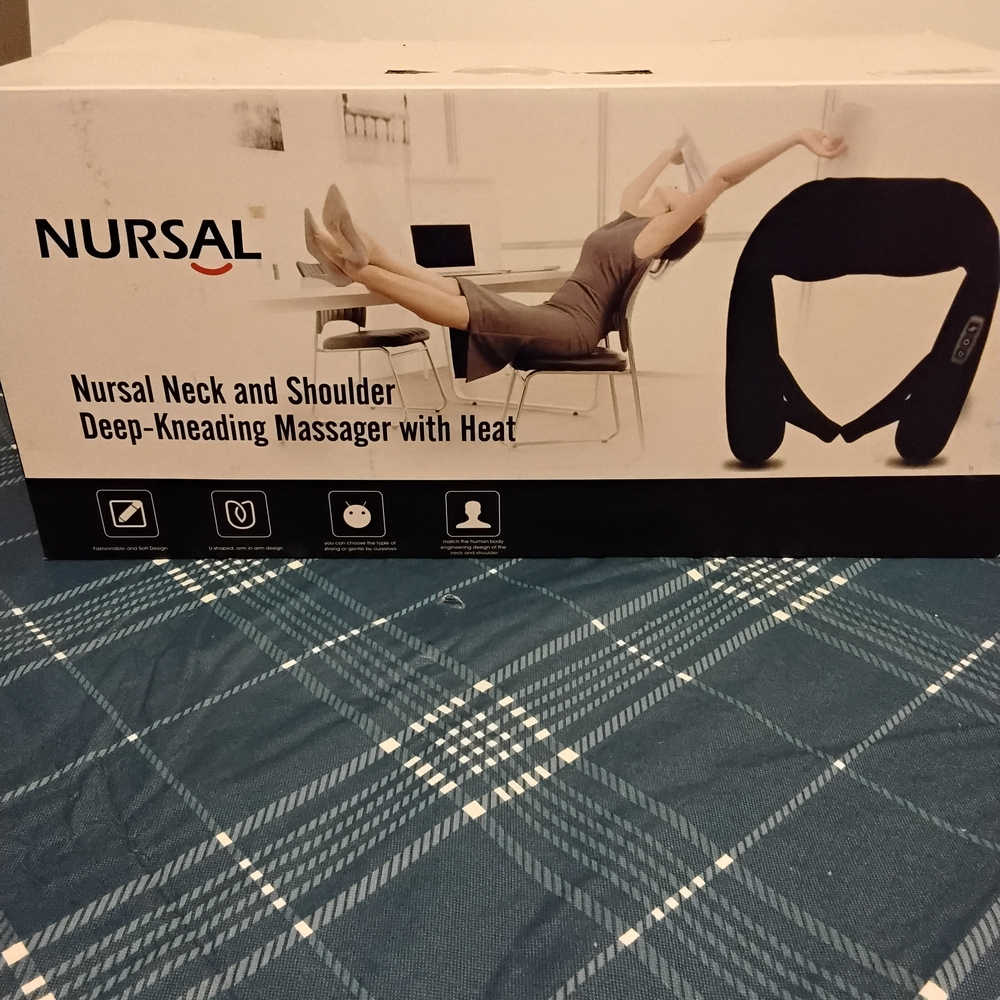 Black Neck and Shoulder Massager with Heat